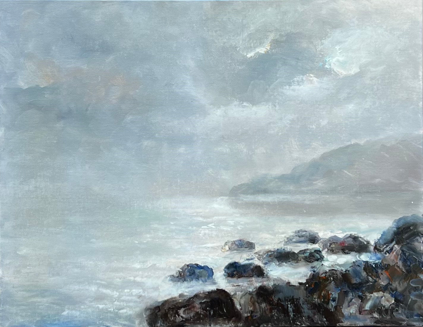 Foggy Shore | 18”x14”