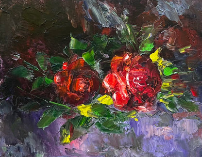 Two Red Roses | 18”x14”