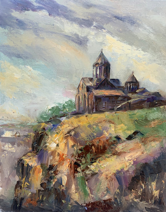 Church on a Hill | 16"x20"