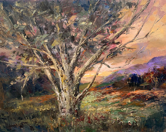 Sunset with Tree | 18"x14"