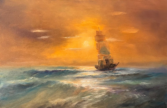 Ship on the Horizon | 36”x24”