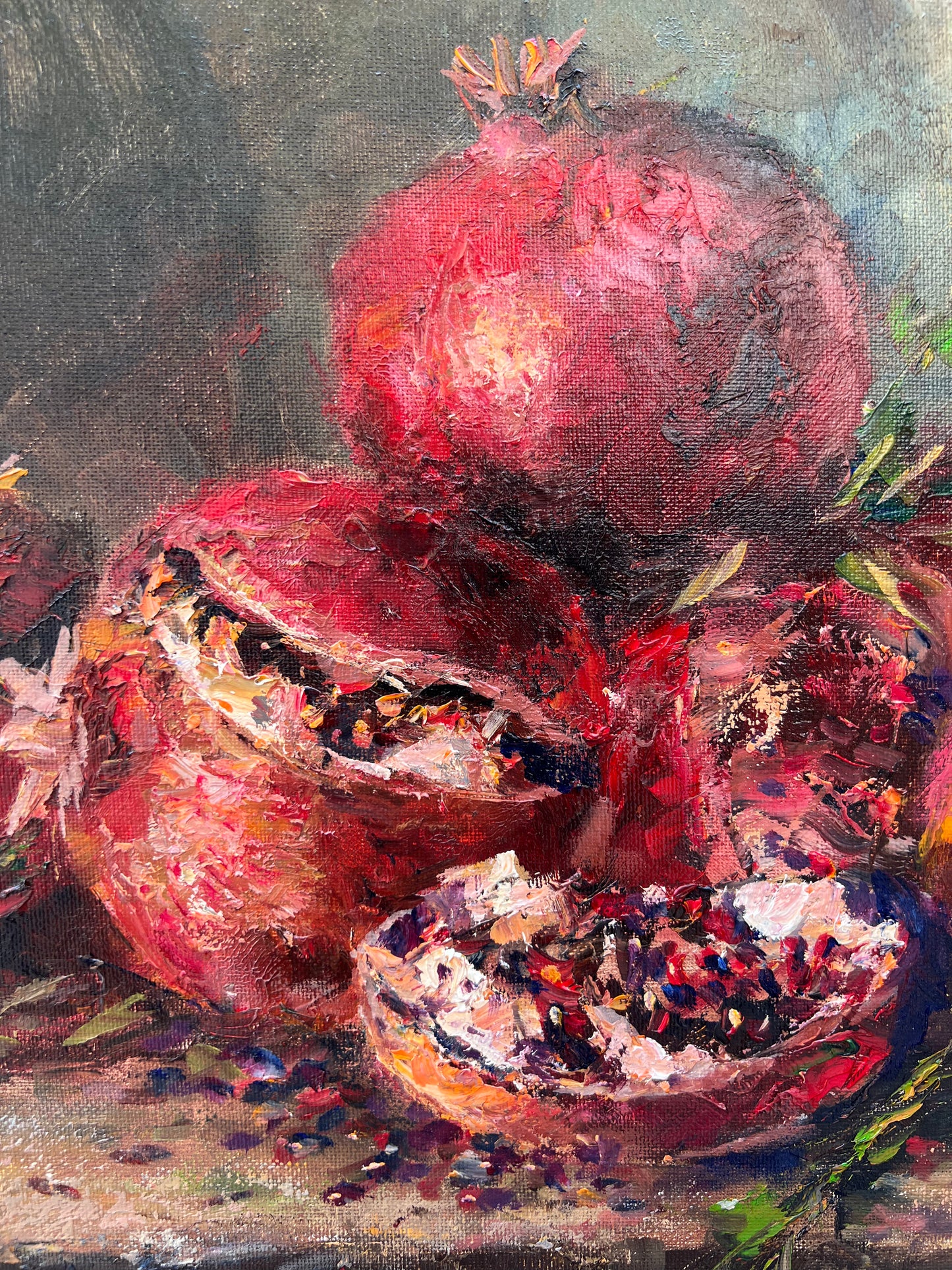 Ripened Pomegranates | 20”x16”