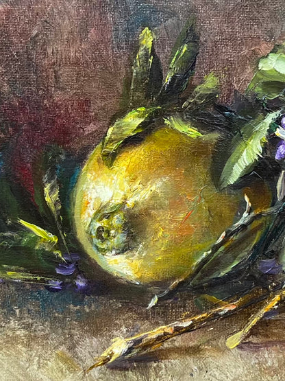 Still Life with Lemons and Lemon Blossom | 14"x11"