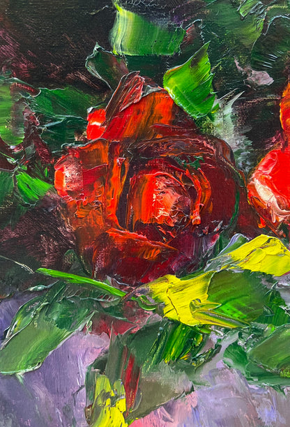 Two Red Roses | 18”x14”