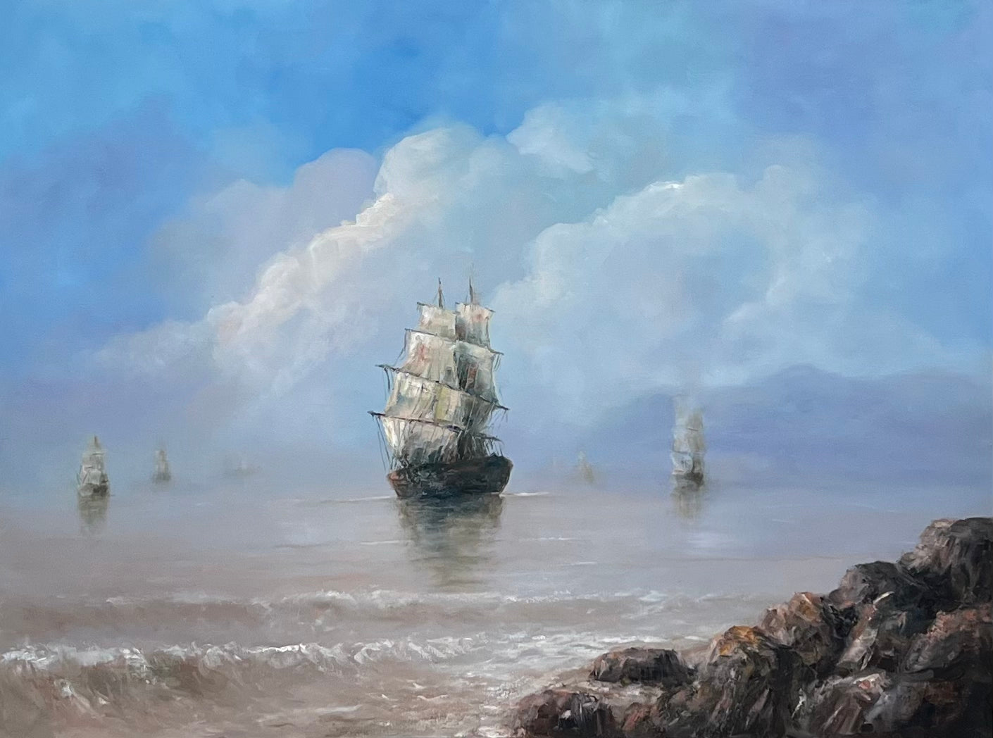 Three Ships | 48”x36”