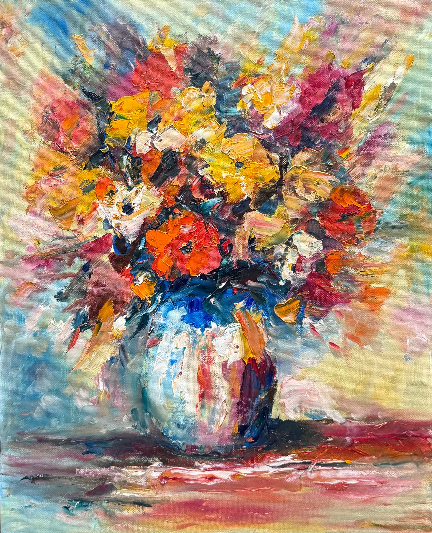 Bright Flowers | 16”x20”