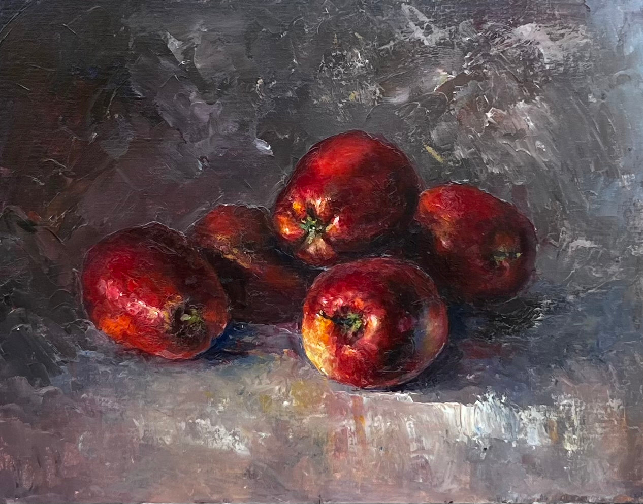 Five Red Apples | 18”x14”