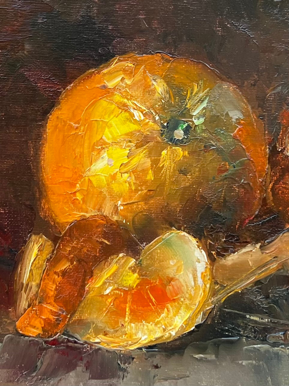 Peeled Orange Still Life | 18”x14”