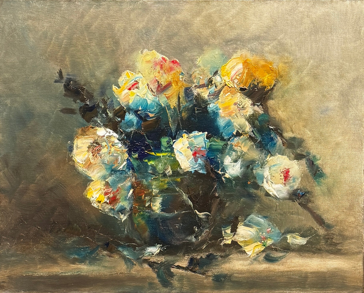 Vase of White Poppies | 20”x16”